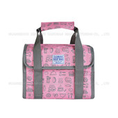 折疊購物籃，家用籃子 購物籃 保溫野餐籃 仿牛仔PVCSC17M-060P